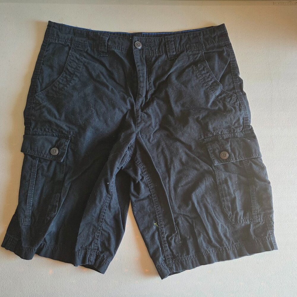 Urban Pipeline Black Cargo Shorts Men's 34 Classic Length 6 Pocket Outdoor